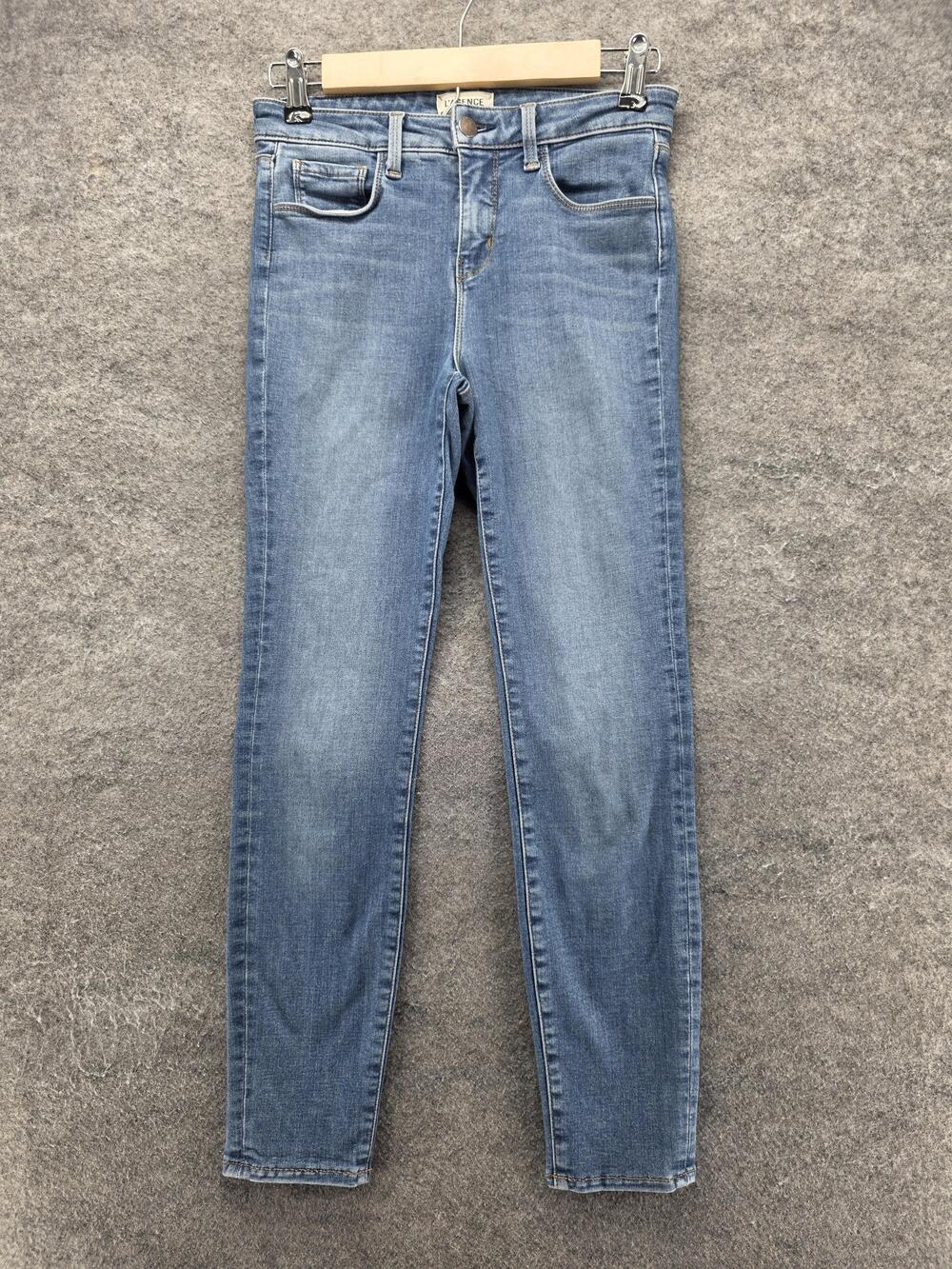L'AGENCE Jeans Womens 26 Blue Mid Rise Ankle Skinny Stretch Denim Medium Wash